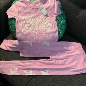 NWT Barbie organic cotton 2 piece set